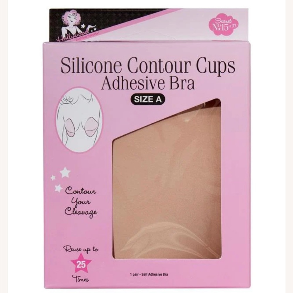 Silicone Contour Cups Adhesive Bra - Nude